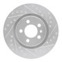 R1 92-95 Volkswagen Jetta Sedan Front Right Drilled & Slotted Silver Brake Rotor