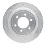 R1 21-25 Ford F-150 4WD Rear Left Drilled & Slotted Silver Brake Rotor