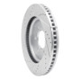 R1 21-25 Ford F-150 RWD Front Right Drilled & Slotted Silver Brake Rotor