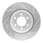 R1 21-25 Ford F-150 4WD Front Left Drilled & Slotted Silver Brake Rotor