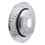 R1 21-25 Jeep Grand Wagoneer Rear Right Drilled & Slotted Silver Brake Rotor