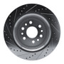 R1 21-25 Jeep Grand Wagoneer Rear Right Drilled & Slotted Silver Brake Rotor
