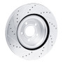 R1 20-25 Ford Explorer Front Right Drilled & Slotted Silver Brake Rotor
