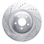 R1 20-25 Ford Explorer Front Left Drilled & Slotted Silver Brake Rotor