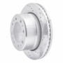 R1 09-25 Dodge Ram 2500 Rear Right Drilled & Slotted Silver Brake Rotor