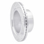 R1 09-25 Dodge Ram 2500 Rear Right Drilled & Slotted Silver Brake Rotor