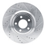 R1 20-25 Ford Explorer Front Right Drilled & Slotted Silver Brake Rotor