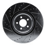 R1 20-25 Ford Explorer Front Right Drilled & Slotted Silver Brake Rotor