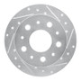 R1 14-21 Ram Promaster 2500 Rear Right Drilled & Slotted Silver Brake Rotor