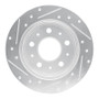 R1 14-21 Ram Promaster 2500 Rear Right Drilled & Slotted Silver Brake Rotor