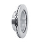 R1 19-25 Ford BRONCO Rear Right Drilled & Slotted Silver Brake Rotor