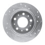 R1 14-21 Ram Promaster 2500 Rear Left Drilled & Slotted Silver Brake Rotor