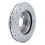 R1 14-25 Ram Promaster 1500 Front Right Drilled & Slotted Silver Brake Rotor