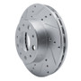 R1 14-25 Ram Promaster 2500 Front Left Drilled & Slotted Silver Brake Rotor