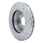 R1 14-25 Ram Promaster 2500 Front Left Drilled & Slotted Silver Brake Rotor