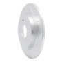 R1 18-22 Ford Ecosport Rear Right Drilled & Slotted Silver Brake Rotor