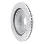 R1 04-06 Dodge Ram 1500 Pickup Rear Left Drilled & Slotted Silver Brake Rotor