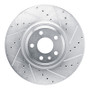 R1 18-25 Audi SQ5 Sportback Front Right Drilled & Slotted Silver Brake Rotor