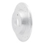 R1 18-22 Ford Ecosport Rear Right Drilled & Slotted Silver Brake Rotor
