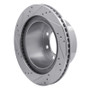 R1 03-08 Dodge Ram 4000 (Mexico) Rear Right Drilled & Slotted Silver Brake Rotor