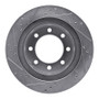 R1 03-08 Dodge Ram 4000 (Mexico) Rear Right Drilled & Slotted Silver Brake Rotor