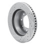 R1 03-08 Dodge Ram 4000 (Mexico) Front Right Drilled & Slotted Silver Brake Rotor