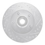 R1 03-03 Dodge Ram 1500 Van Front Right Drilled & Slotted Silver Brake Rotor