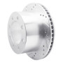 R1 00-02 Dodge Ram 3500 Rear Left Drilled & Slotted Silver Brake Rotor