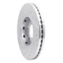 R1 01-07 Chrysler Voyager Front Right Drilled & Slotted Silver Brake Rotor
