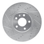 R1 11-17 Audi Q5 (Mexico) Front Left Drilled & Slotted Silver Brake Rotor