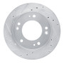 R1 95-02 Kia Sportage (USA/Canada) Front Left Drilled & Slotted Silver Brake Rotor