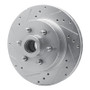 R1 93-96 Dodge DAKOTA RWD Front Left Drilled & Slotted Silver Brake Rotor