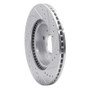 R1 12-23 Hyundai ACCENT Front Left Drilled & Slotted Silver Brake Rotor