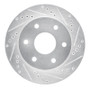 R1 91-96 Dodge DAKOTA RWD Front Right Drilled & Slotted Silver Brake Rotor
