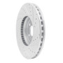 R1 08-12 Audi Q5 (Mexico) Front Left Drilled & Slotted Silver Brake Rotor
