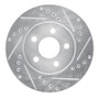 R1 86-90 Chrysler Town & Country Front Right Drilled & Slotted Silver Brake Rotor