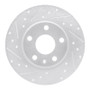 R1 08-15 Audi TT Rear Left Drilled & Slotted Silver Brake Rotor