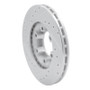 R1 07-11 Audi S6 Rear Right Drilled & Slotted Silver Brake Rotor
