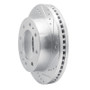 R1 73-93 Dodge B350 Front Right Drilled & Slotted Silver Brake Rotor