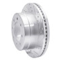 R1 11-22 Ford F-350 Super Duty 2WD Rear Right Drilled & Slotted Silver Brake Rotor