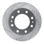 R1 11-25 Ford F-350 Super Duty 2WD Front Left Drilled & Slotted Silver Brake Rotor