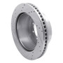R1 11-22 Ford F-350 Super Duty 4WD Rear Right Drilled & Slotted Silver Brake Rotor