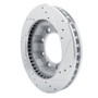 R1 77-93 Chevrolet K30 Front Left Drilled & Slotted Silver Brake Rotor