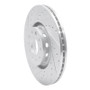 R1 97-06 Audi A6 (USA/Canada) Front Left Drilled & Slotted Silver Brake Rotor