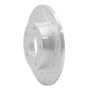 R1 02-06 Audi A4 Quattro Rear Right Drilled & Slotted Silver Brake Rotor
