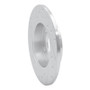 R1 02-06 Audi A4 Quattro Rear Right Drilled & Slotted Silver Brake Rotor