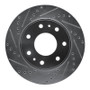 R1 09-09 Ford F-150 RWD Front Left Drilled & Slotted Silver Brake Rotor