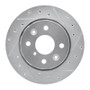 R1 94-00 Kia SPECTRA Front Right Drilled & Slotted Silver Brake Rotor