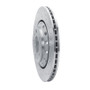 R1 04-10 Audi A8 Rear Right Drilled & Slotted Silver Brake Rotor