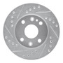 R1 94-02 Ford ASPIRE Front Left Drilled & Slotted Silver Brake Rotor